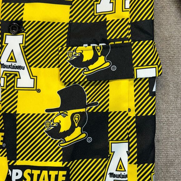 Appalachian State Blazer Jacket Size Small Gold Black Plaid AOP Yosef Top Drawer - Picture 3 of 11